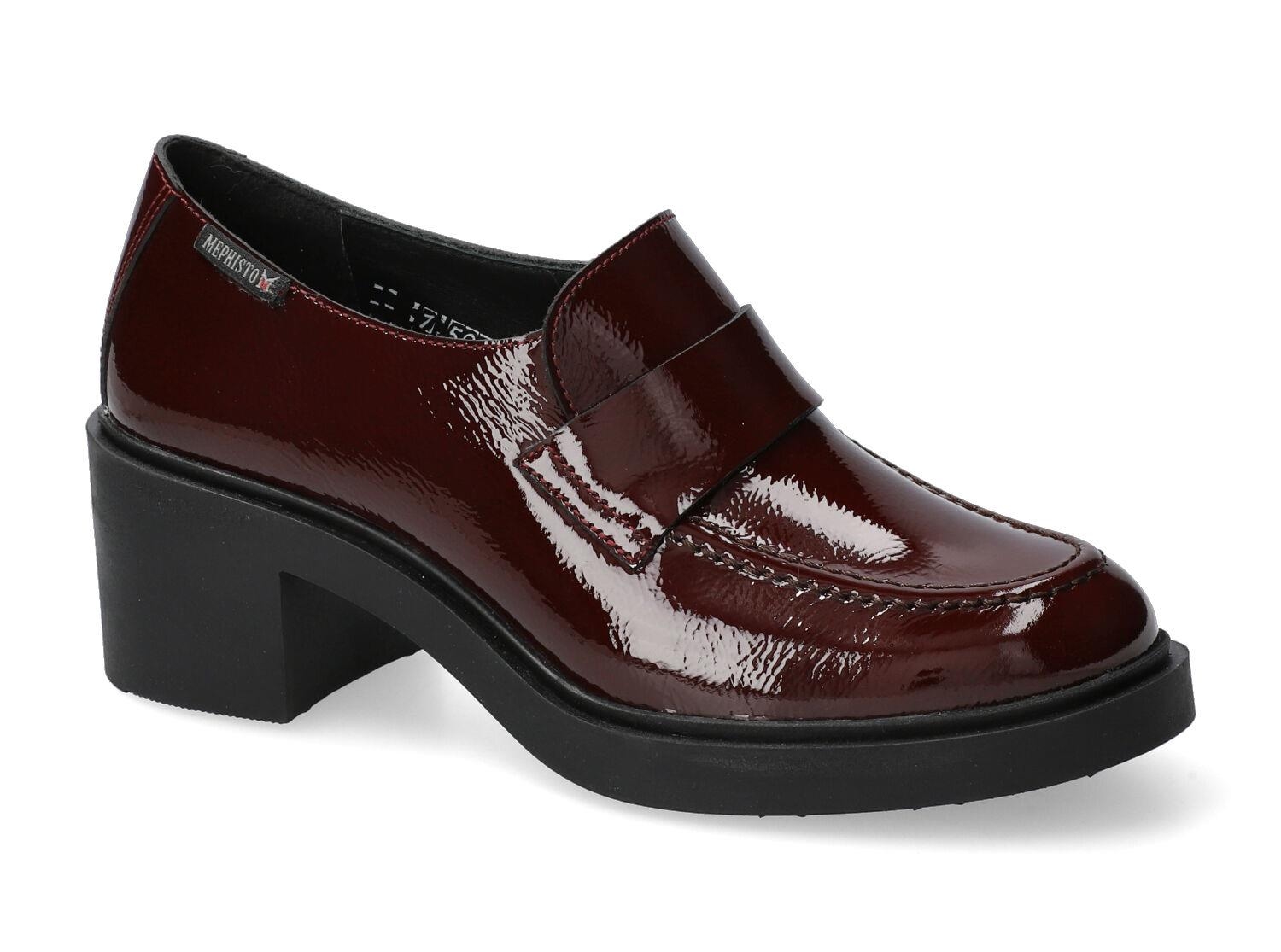 Mephisto shop Mocassins Femme modele Pamelia bordeaux Chaussures confortables